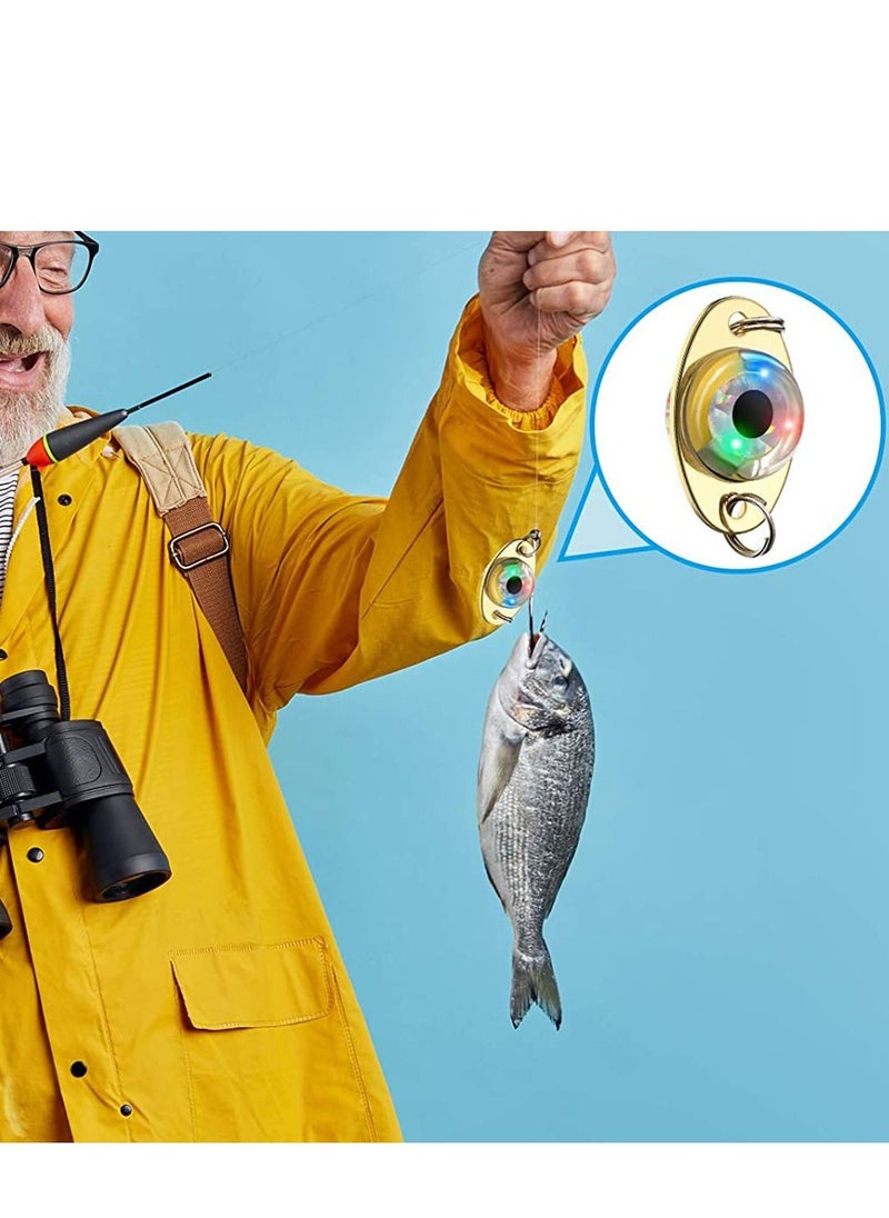 SYOSI Led Fishing Lights Fish Lures Kit Long Life Time Underwater LED Lighted Bait Flasher Get Fish's Attention for Offshore Inshore Boat Fishing Deep Sea Fishing 10PCS  - Image 5
