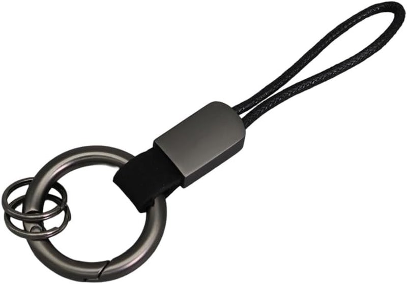 Simulated Leather Keychain With And Adjustable Wrist Strap Trendy Holder For Car Keys Organization - Image 3
