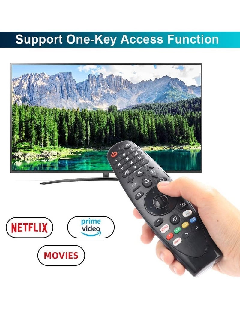 PopZa Gvirtue AN-MR19BA Remote Control for LG Magic TV - Fit For All LG Smart TVs AKB75855501 AN-MR18BA AN-MR19BA AN-MR20GA AN-MR21GA AN-MR21GC AN-MR650 AN-MR650A AN-MR650B AN-MR650G (With Voice Search) - Image 5