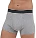 AIRCUTE Men Urine Incontinence Underwear Fly Front Opening Absorbent Leak Proof Boxer Briefs for Leakage Dribbles 2XLarge Gray - Image 1