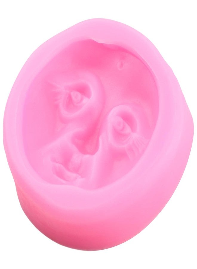 YIHUOMOLDS 3D Moon Face Fondant Silicone Molds For DIY Cake Decorating Cupcake Topper Chocolate Candy Gum Paste Polymer Clay - Image 3