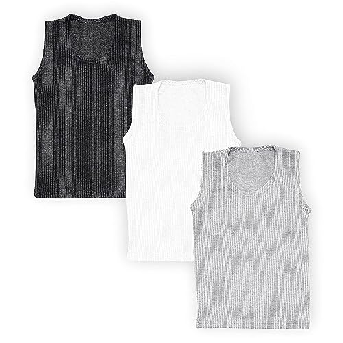 Mahi Fashion Kids Vest Thermal Unisex Winter wear Multicolor (Packof 3)(4-5 Years) - Image 1