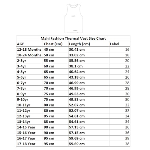 Mahi Fashion Kids Vest Thermal Unisex Winter wear Multicolor (Packof 3)(4-5 Years) - Image 2