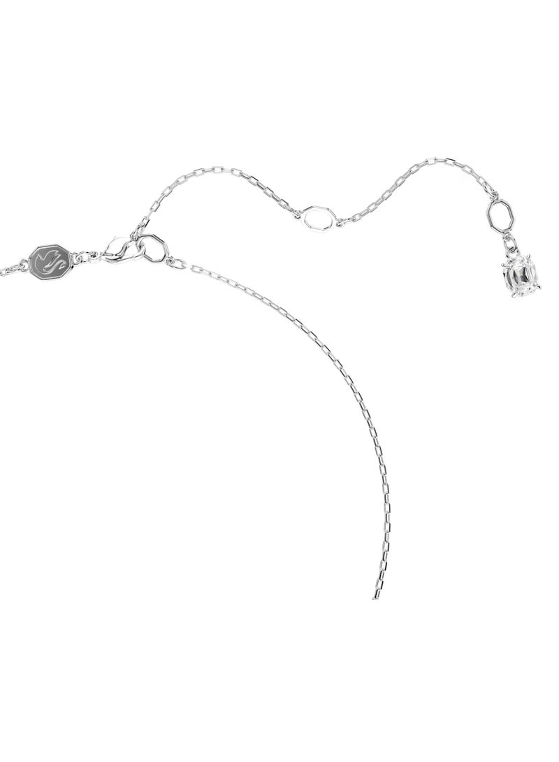 Swaro White and Black Swan Necklace, Black, Mixed Metal Finish - Image 3