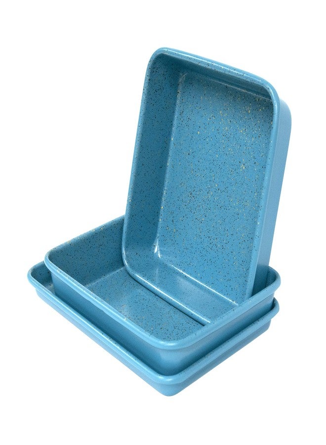 casaWare 3pc Ultimate Series Commercial Weight Toaster Oven Bakeware Set (Blue Granite) - Image 1