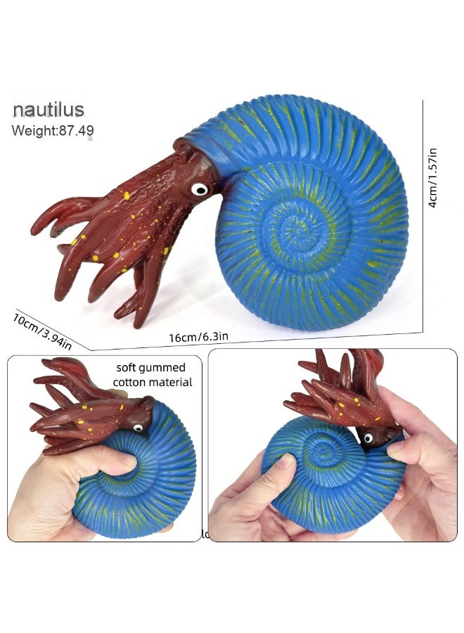نيبمينينت ألعاب مطاطية محاكاة لنوتيلوس من عالم الكائنات البحرية