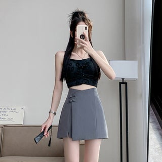 Summer 2024 Asymmetrical High-Waist Skirt-Pants Grey suit fabric (culottes) - pzsku/ZDCB2C6A91CB85095A442Z/45/1746225617/3a6c071b-140a-43a2-8f80-7003d443e452