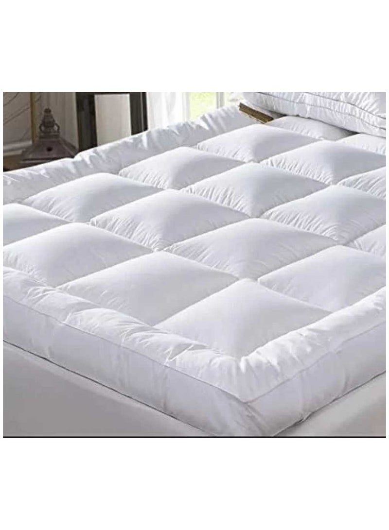 Miral Hyper Mattress Topper – King Size, Microfiber, 14 cm Thickness (200x200 cm) – Comfortable Support and Anti-Bacterial Fabric - Image 2