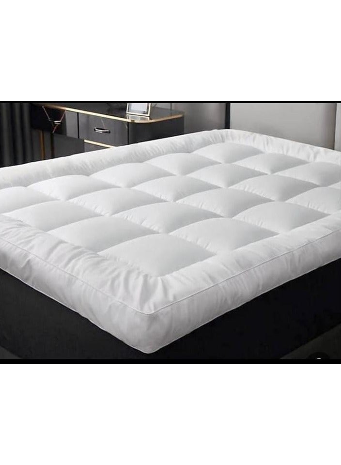 Miral Hyper Mattress Topper – King Size, Microfiber, 14 cm Thickness (200x200 cm) – Comfortable Support and Anti-Bacterial Fabric - Image 3