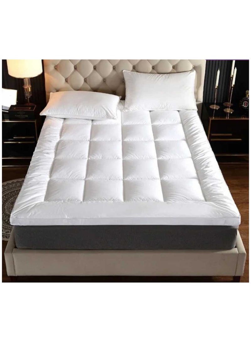 Miral Hyper Mattress Topper – King Size, Microfiber, 14 cm Thickness (200x200 cm) – Comfortable Support and Anti-Bacterial Fabric - Image 1