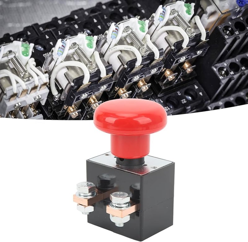 Emergency Stop Push Button Switch 50mm Mounting Hole IP67 Weatherproof 12 220V 250A - Image 3