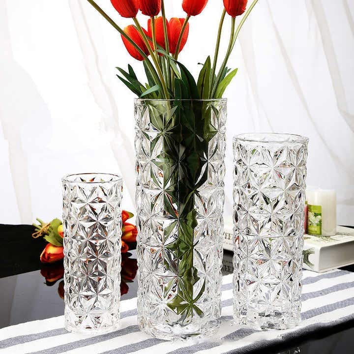 Red Cherry 8 Inch RIBBONS Decorative Glass Vase for Flower Plants Home Decor Office Living Room Bedroom Table Top Decorations Items - Image 4