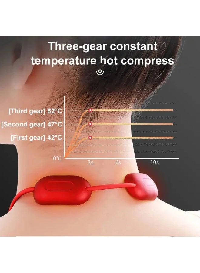 Hands-Free Neck Massager with Heat - Portable Wearable for Shoulder & Cervical Massager at Office & Home - Image 5