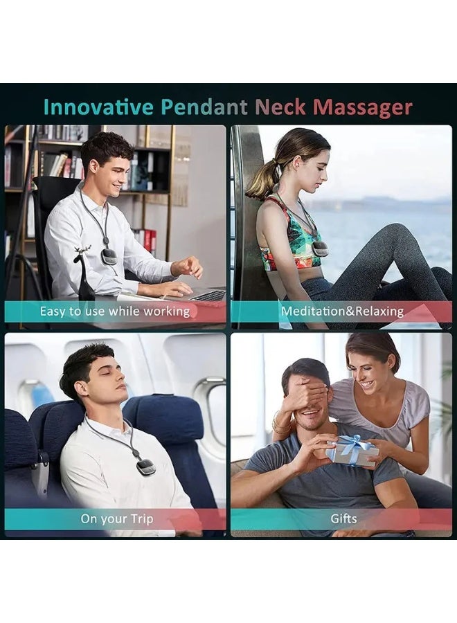 Hands-Free Neck Massager with Heat - Portable Wearable for Shoulder & Cervical Massager at Office & Home - Image 3