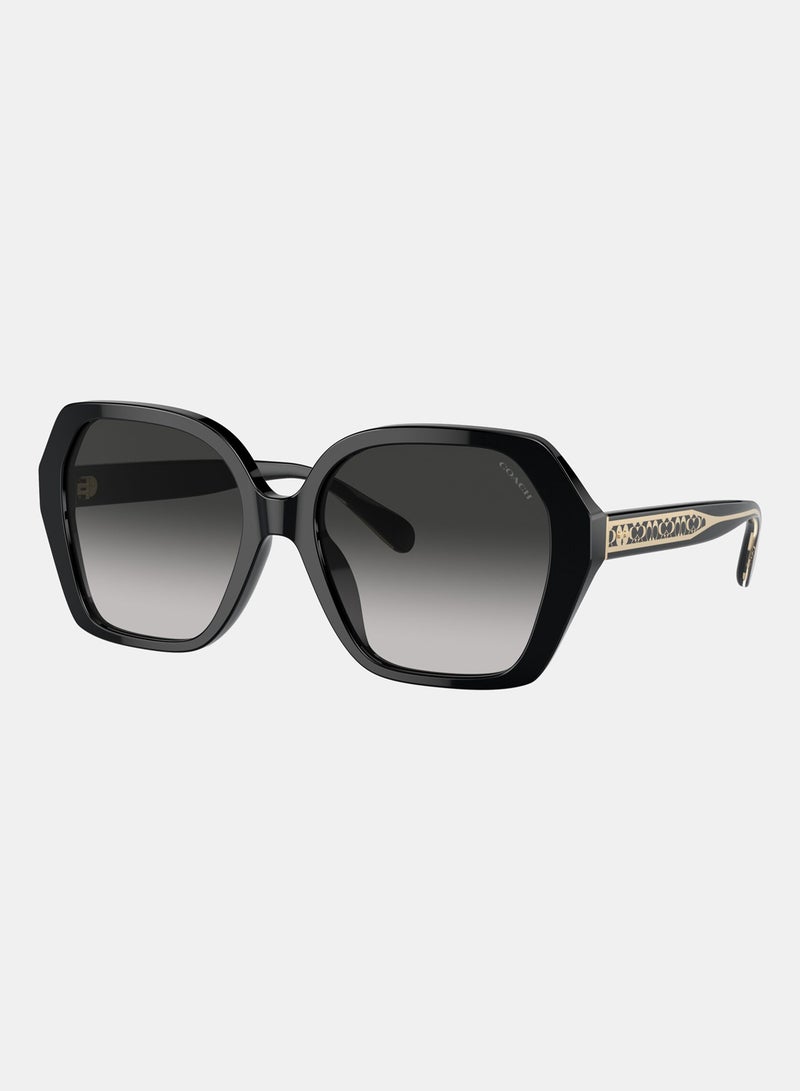 COACH Full Rim Irregular Sunglasses 0HC8404U - Image 2