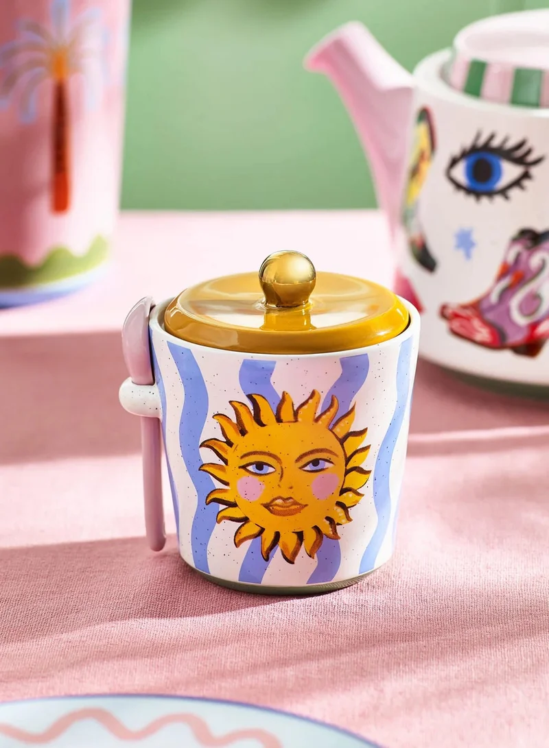 اليانور بومر طقم وعاء وسكر كهربائي مع ملعقة