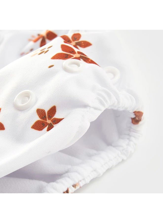 Happy Flute HappyFlute 9 Sets Newborn Baby Cloth Pocket Diapers One Size Adjustable Reusable for Baby Boys and Girls(6-33 pounds,0-3 Years),One Wet Bag+4Diapers and 4Inserts - Image 5