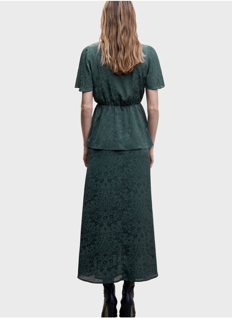 MANGO - High Waist Skirt - Image 1