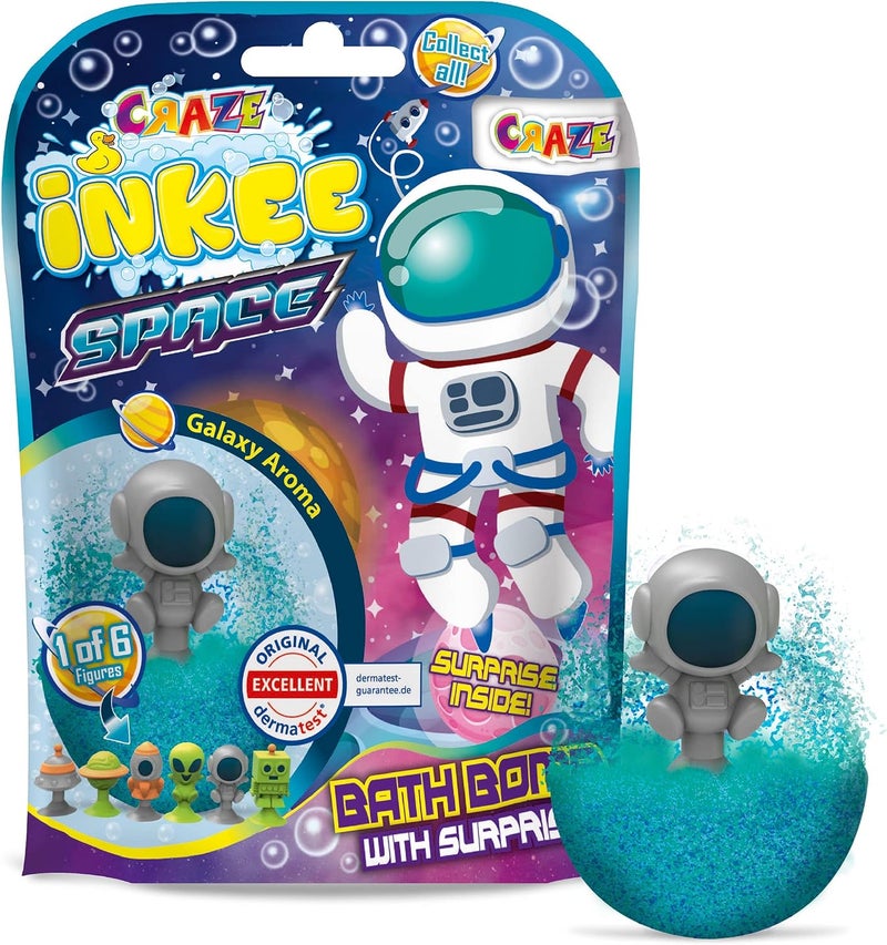 Inkee Bath Bomb with Space Surprise - Galaxy Aroma for Kids - Image 1