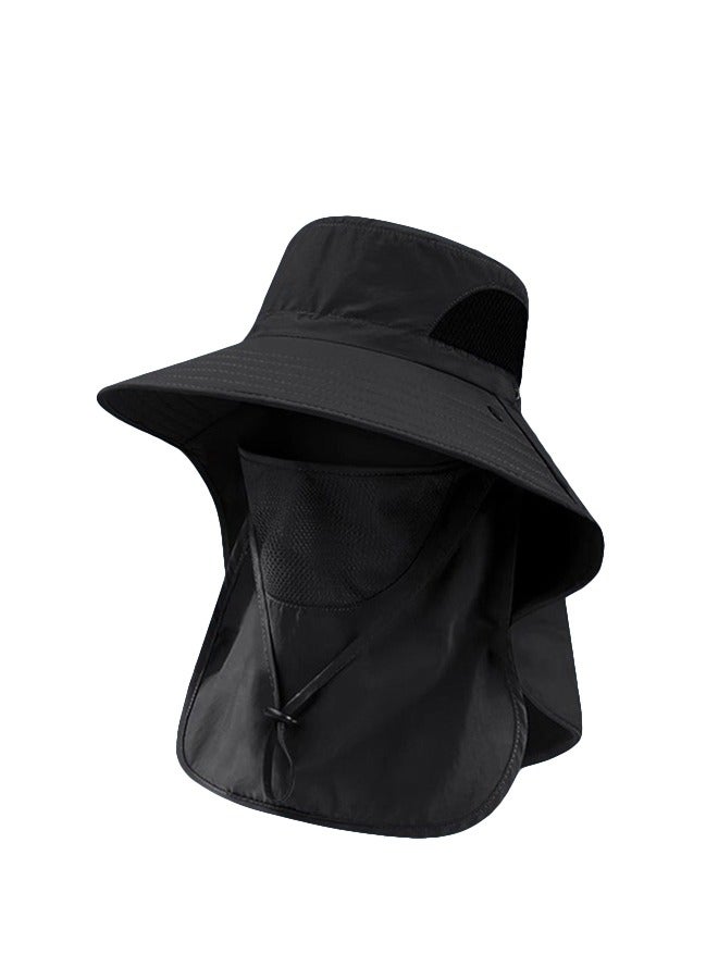 Generic Outdoor sun shield face fisherman hat shade - Image 1