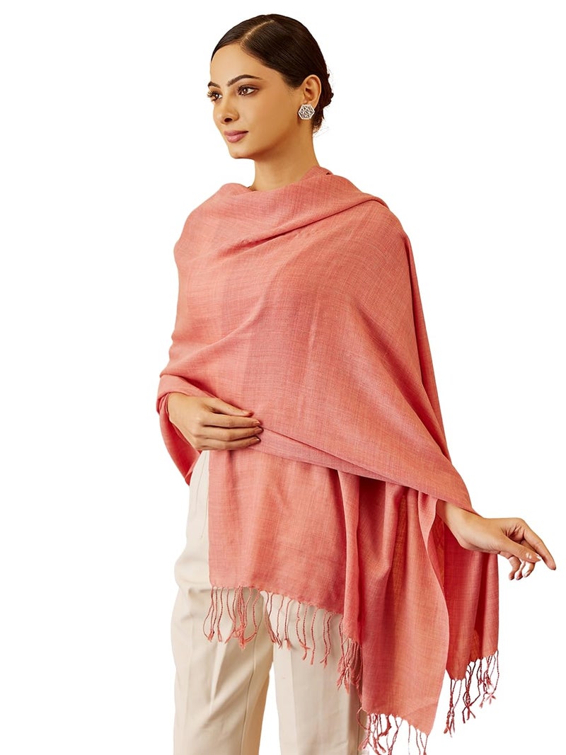 Pashmoda Women Rahmat Fine Wool Melange Stole (Size 28x80 Inches) - Image 1
