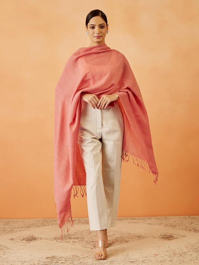 Pashmoda Women Rahmat Fine Wool Melange Stole (Size 28x80 Inches) - Image 4