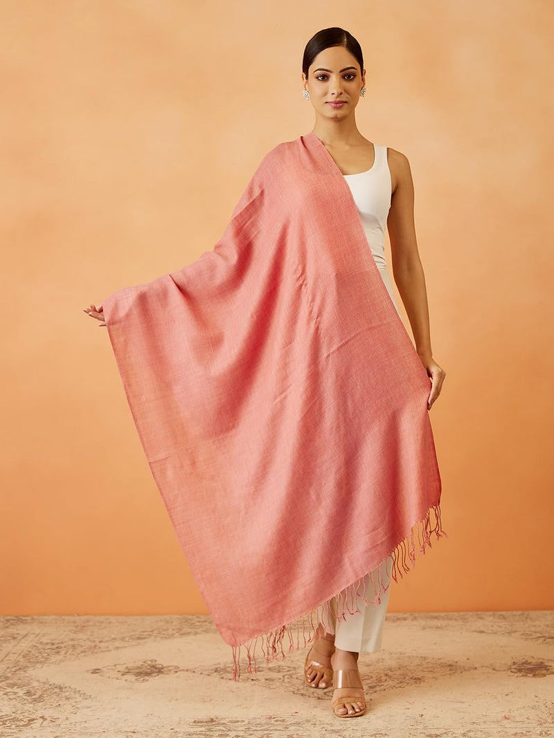 Pashmoda Women Rahmat Fine Wool Melange Stole (Size 28x80 Inches) - Image 3