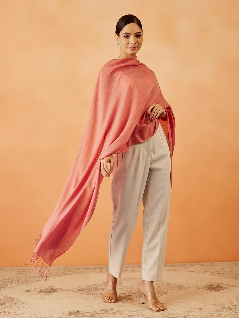 Pashmoda Women Rahmat Fine Wool Melange Stole (Size 28x80 Inches) - Image 5