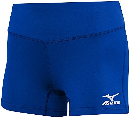Mizuno شورت كرة الطائرة ميزونو فوز 3.5 بوصة، أزرق ملكي، XX-صغير - Image 1