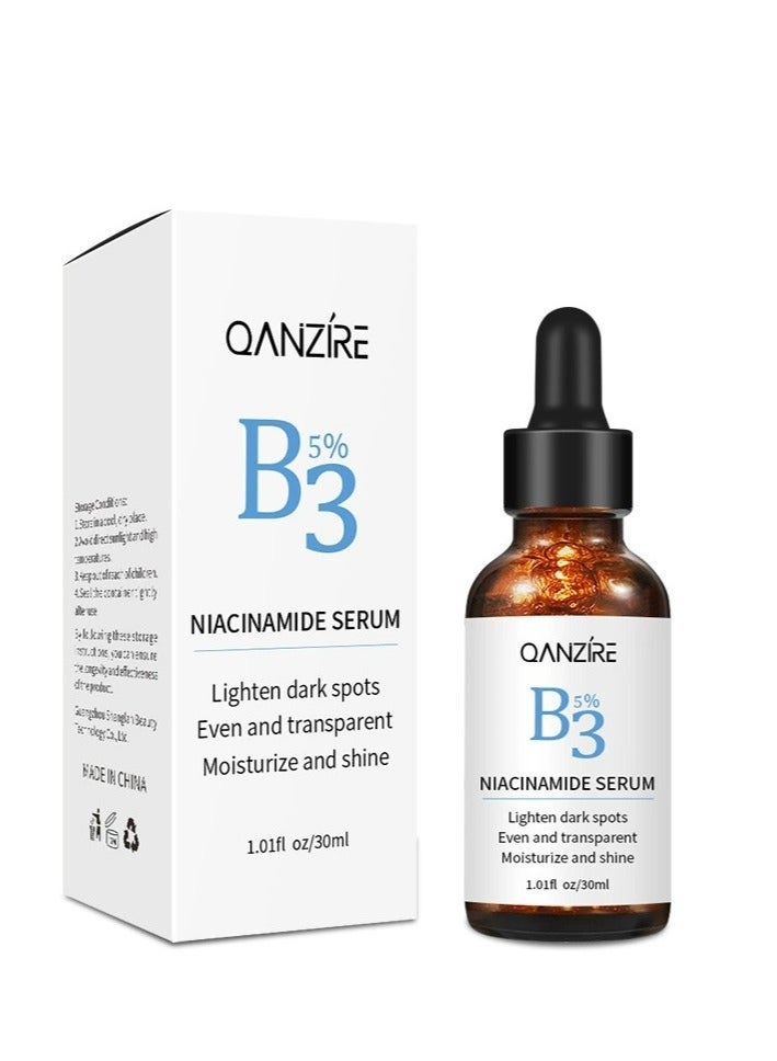  كانزير سيروم فيتامين ب3 نياسيناميد، سيروم نياسيناميد للوجه للنساء والرجال، سيروم تفتيح البشرة للعناية بالوجه، سيروم مضاد للشيخوخة للوجه، سيروم لإزالة البقع الداكنة، سيروم مرطب، توحيد لون البشرة 30 مل - Image 1