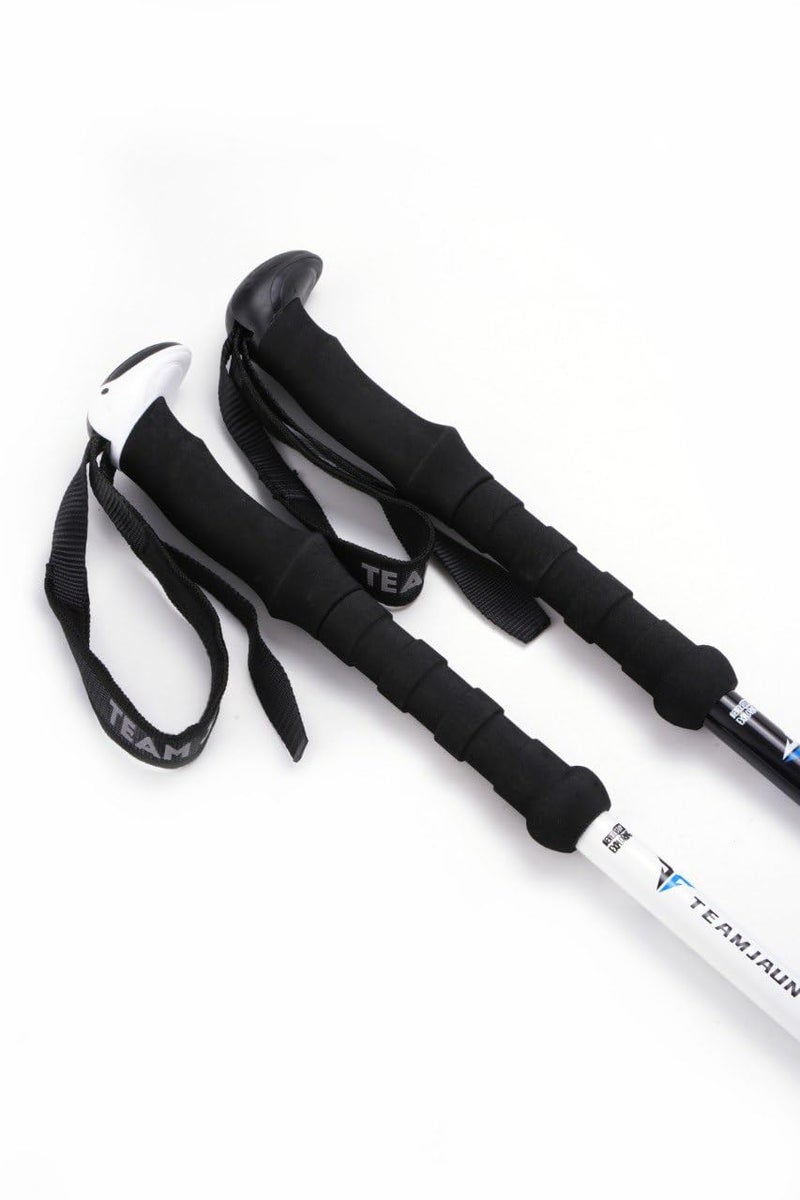 Cloudzy Trekking Pole High Trek Adventures Walking Stick Aluminum Alloy EVA Handle Design Ergonomic Pole Stick Adjustable Hiking Terrain Accessories Telescopic Alloy Pole (Black) - Image 4