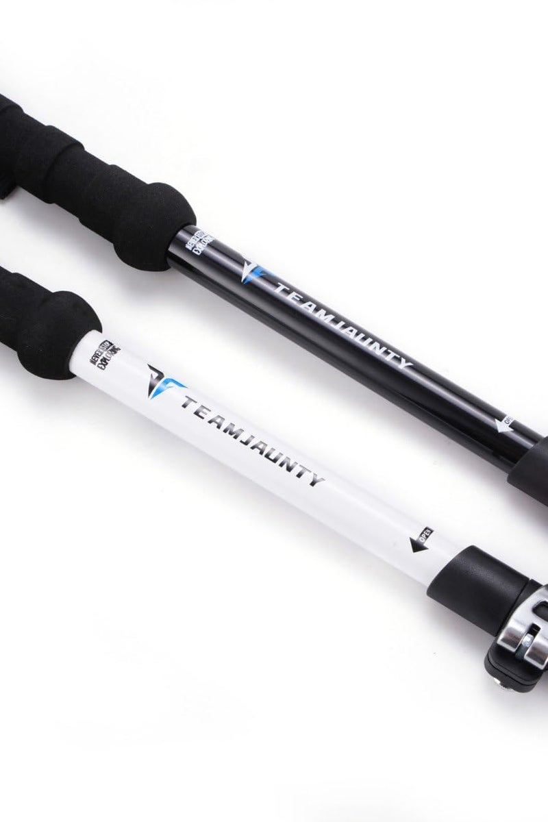 Cloudzy Trekking Pole High Trek Adventures Walking Stick Aluminum Alloy EVA Handle Design Ergonomic Pole Stick Adjustable Hiking Terrain Accessories Telescopic Alloy Pole (Black) - Image 5