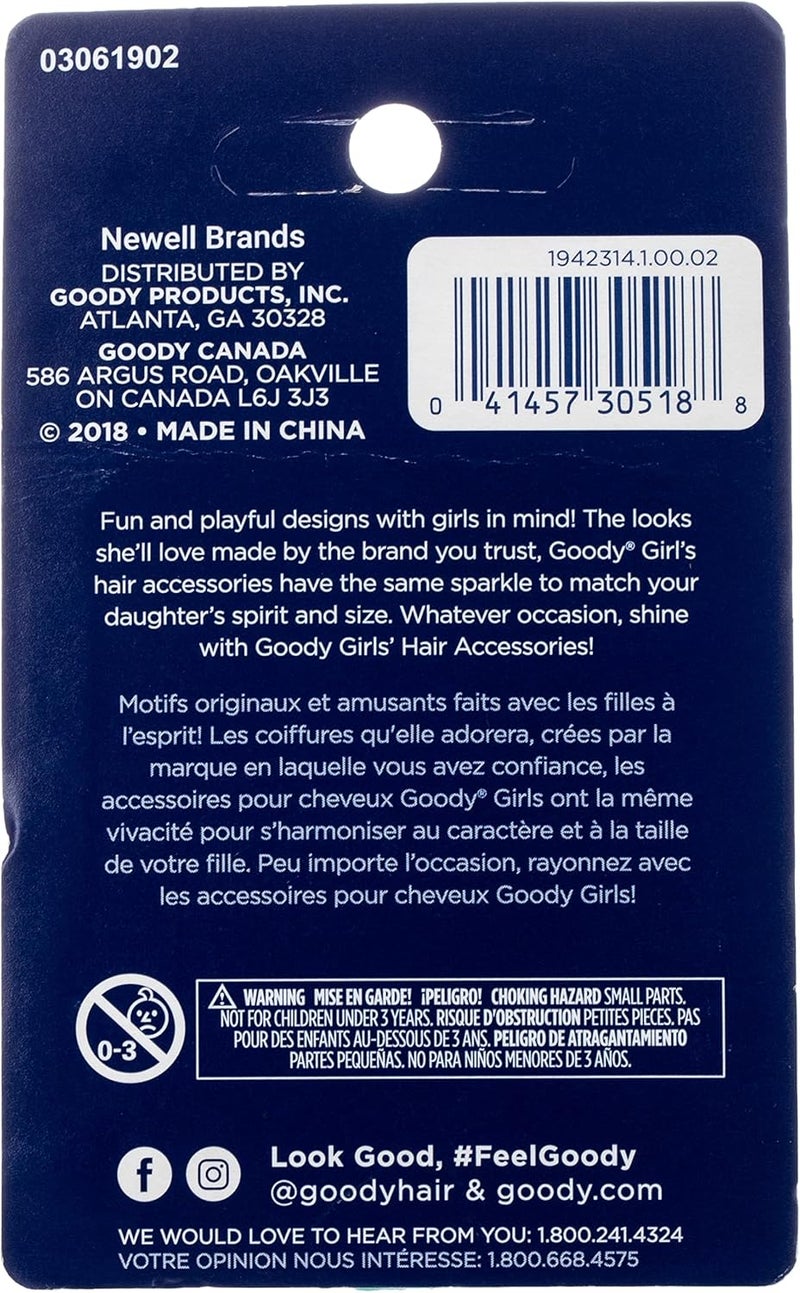 Goody Ouchless Mini Braided Elastics for Kids - 50 Count, Multi-Colour - Image 2