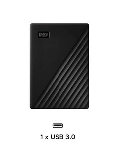 دبليو دي دي قرص صلب خارجي محمول 2 تيرابايت My Passport مع واجهة USB 3.0 - WDBYVG0020BBK سعة 2 تيرابايت  - Image 2