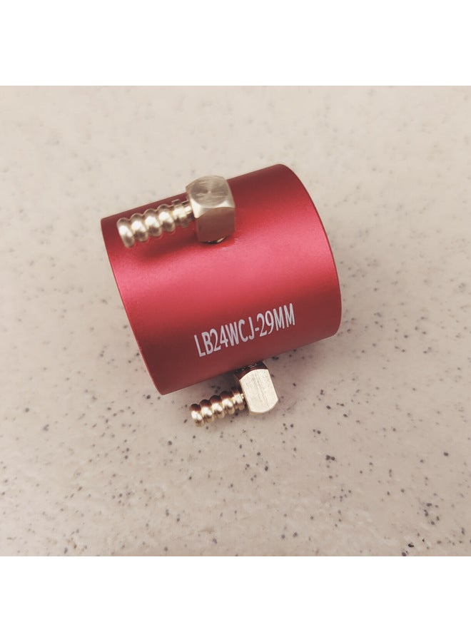 Aluminum Alloy Water Cooling Jacket 2435 2440 Brushless Motor Use Motor Cooling Sleeve-Color:Red  - Image 2