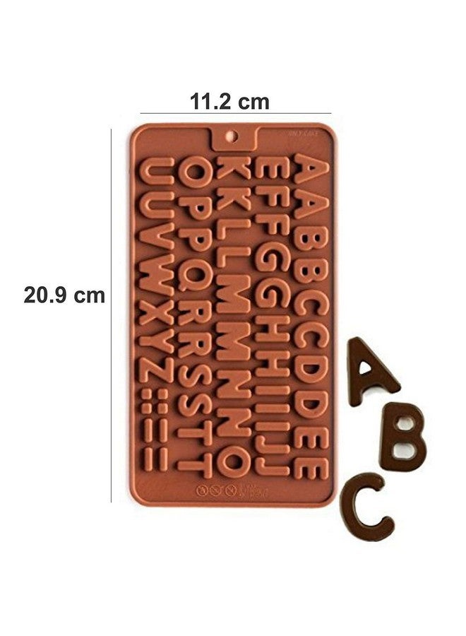 ROYALS Royals Silicone Chocolate Mould (Alphabet) Garnishing Mold, Alphabet Mould, ABC Mould |, 8 CM - Image 4