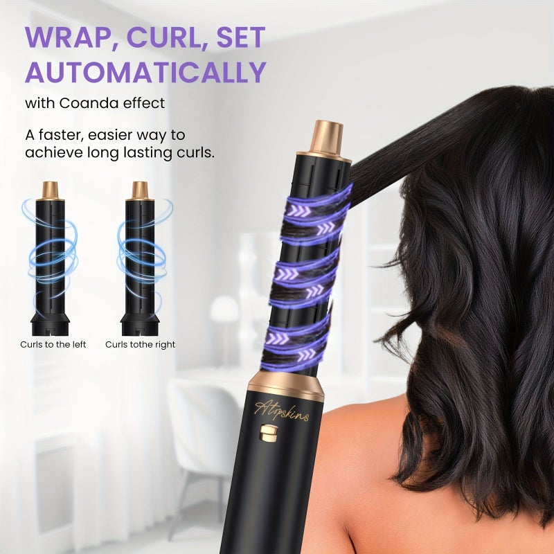 5 In 1 Air Styler Hair Dryer Brush Hot Air Brush Curling Iron Straightening Brush Volumizer For Blow Dry Straighten Curl And Volume - Image 2