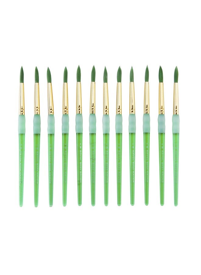 ROYAL BRUSH Big Kids Choice Paint Brush, Round, Size 8, Pack Of 12 1300673 - Image 4