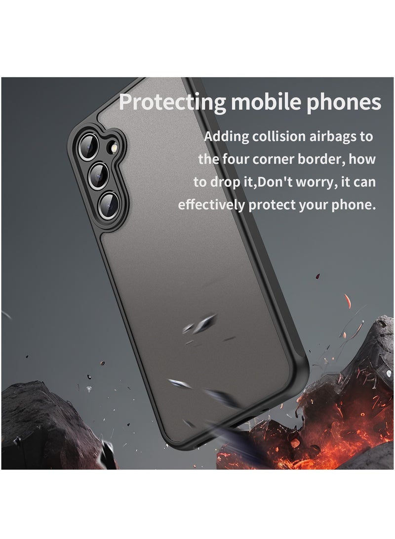 حافظة هاتف بملمس غير لامع لهاتف سامسونج جالاكسي A16 حافظة شبه شفافة مضادة للصدمات ومقاومة للزيوت والماء - Image 2