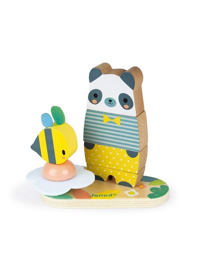 Janod Pure 2-in1 Wood Stackable Bear - 12+ Months - J05156 - Image 2