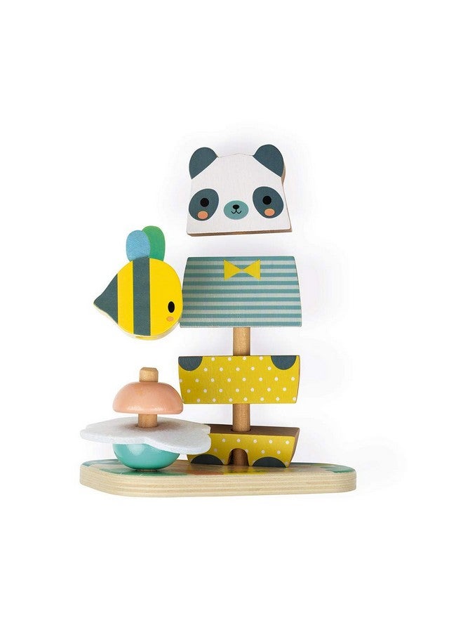 Janod Pure 2-in1 Wood Stackable Bear - 12+ Months - J05156 - Image 4