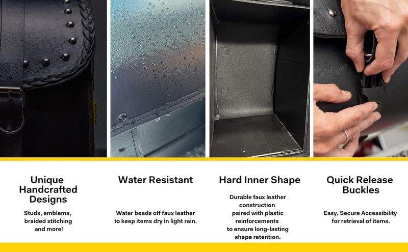 Dowco حقيبة سيسي بار من داوكو ويلي وماكس سلسلة بلاك جاك للدراجات النارية - Image 3