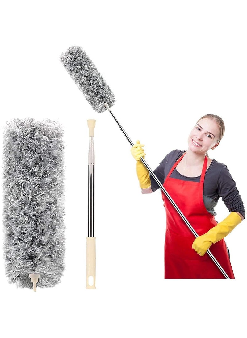 MAGIC PLUS MAGIC PLUS Ceiling Cleaning Brush with Long Handle Effortless Dusting for Walls Fans Cobwebs High Ceilings Extendable Lightweight MultiSurface Duster Dust with Magic 