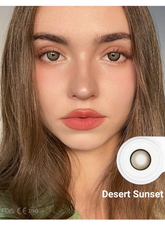 ARUWA Desert Sunset melody annual colorful unisex cosmetic contact lenses, no magnification - Image 2