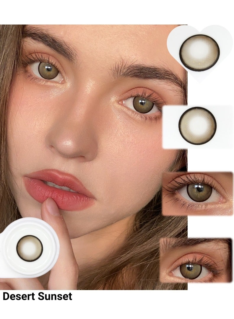 ARUWA Desert Sunset melody annual colorful unisex cosmetic contact lenses, no magnification - Image 4