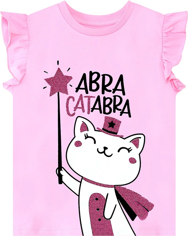 Denokids Abra Catabra Girls T-Shirt Shorts Set