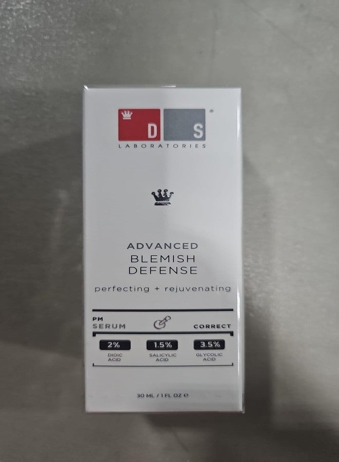 DS LABORATORIES DS Labs Blemish Defense Serum - For Blemish-Prone, Aging Skin, With Salicylic Acid, Alpha & Beta Hydroxy Acids, Oil-Free, Paraben-Free, Vegan, Supports Clearer-Looking, Smoother Skin, 30mL - Image 5