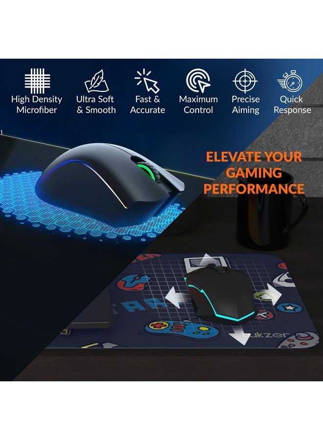 Tukzer Large Size (795mm x 298mm x 3.45mm) Extended Gaming Mouse Pad| Stitched Embroidery Edges| Non-Slip Rubber Base |for Computer Laptop | Keyboard Mouse Pad for Office & Home (Retro-Game) - Image 3