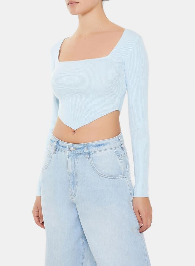 FOREVER 21 Ribbed Knit Cropped Sweater  - Image 5