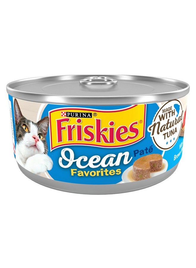 فريسكس طعام القطط الرطب من بورينا فريسكيز، باتيه أوشن فيفوريتس، مع تونة طبيعية وأرز بني وبازلاء - عبوة من ٢٤ علبة، ٥.٥ أونصة - Image 1